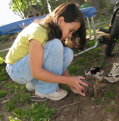 Playing in the dirt