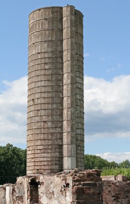 The left  silo