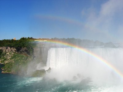 IMG_9818 Double Rainbow at Niagara Falls  *
