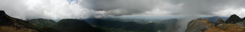 Cloudy over the peak of Gunung Sibayak (Sumatra, Indonesia)