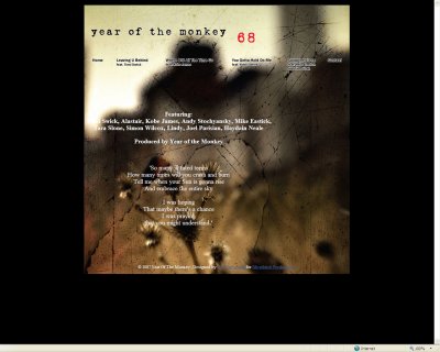 Year of the Monkey CD, to be released in 2007