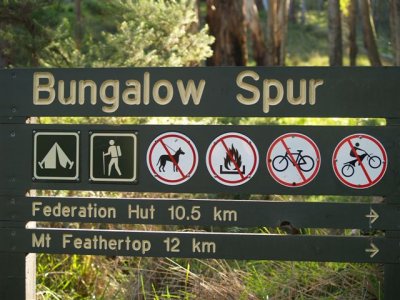 Bungalow Spur sign