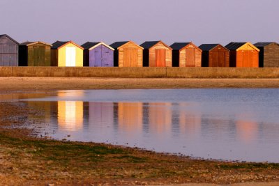Beach Huts reflection