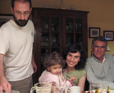 with Sergio and Ursula, Gijon, NYE 2006