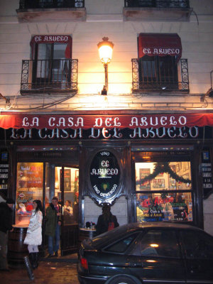 del abuelo cafe, Madrid, Jan 2007
