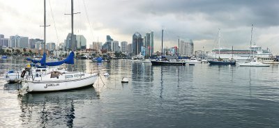 San Diego harbor, panorama