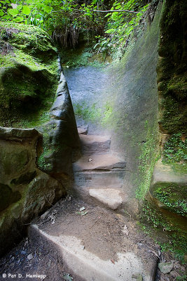 Steps through the rock