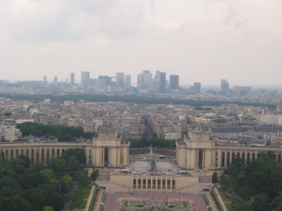 Looking NW; Trocadero, La Defense