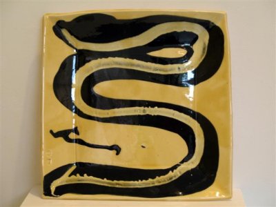 porcelain snake platter
