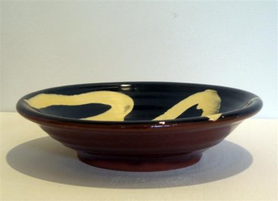 thrown snake platter smaller version
