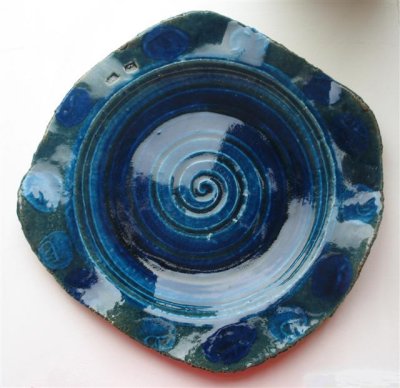 turquoise platter I