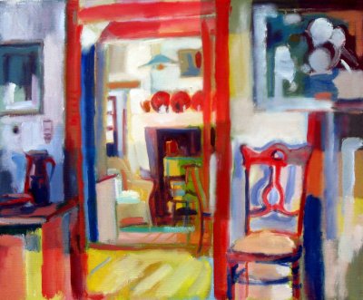 Small Interior 600mm x 500mm  oil on canvas