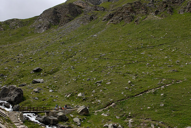 On trail to Rifugio Sella