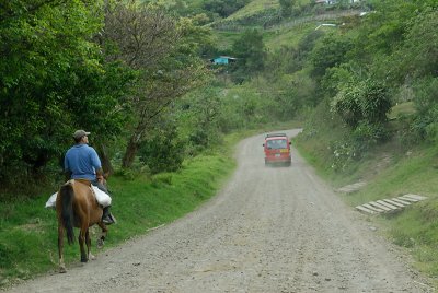 On the road to Lake Arenal