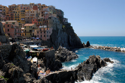 Manarola harbor