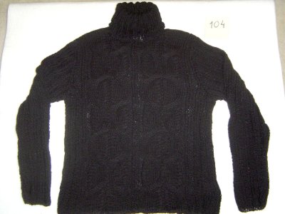 #104 Black alpaca sweater