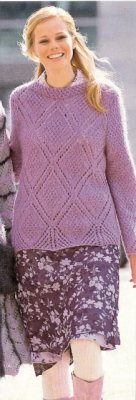 #118 Mauve cotton sweater