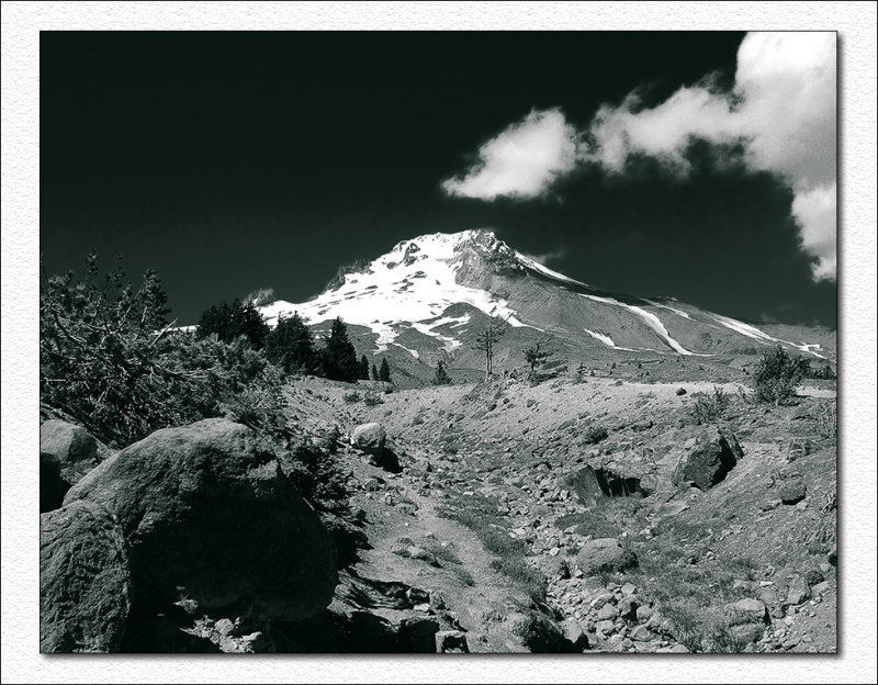 Mt. Hood in B&W