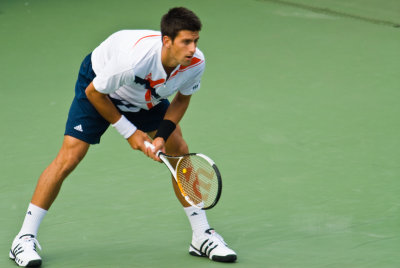 Novak Djokovic of Serbia, first Grand Slam final.