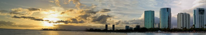 Ewa To Ala Moana Beach  Panorama