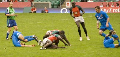 Italy v Kenya - upside down