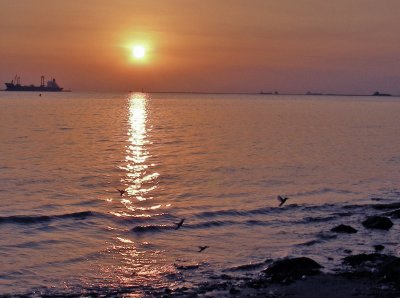 sunset manila bay