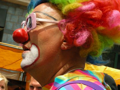 caution: older clown. brother clown. the clown. scarry clown.