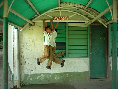 school boys hanging, to get folks to stop smoking.jpg