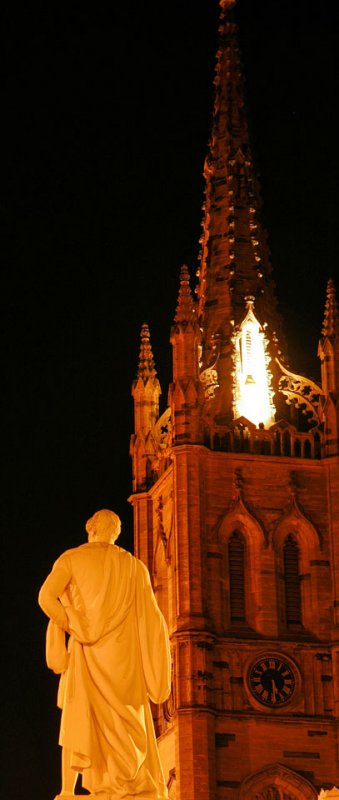 Montrose Steeple winters night