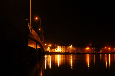 Montrose New Bridge at night