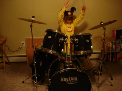 Kaitlyn drumming