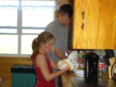 I just love doing dishes!