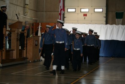 The march past
