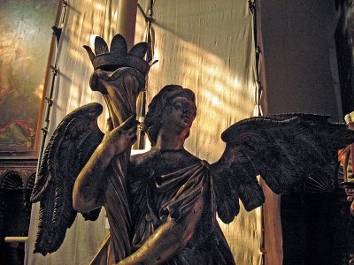Chiesa di San Zaccaria, angel candelabra .. 3047pf