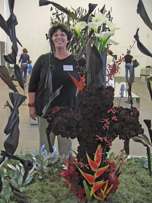 Marsha Heckman with her display .. 3911