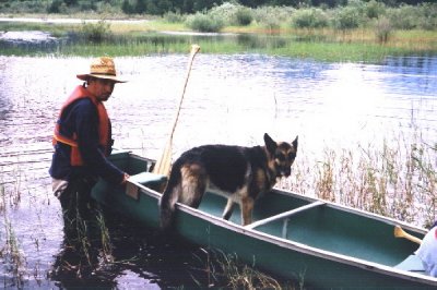 Canoe with Cassie