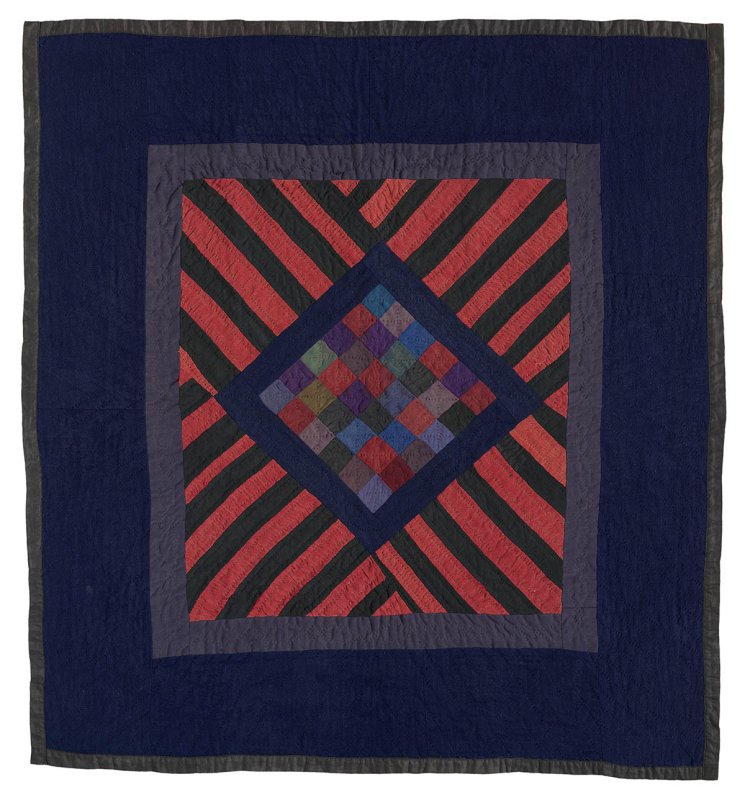 104: 36 patch w-stripes, Arthur, IL c. 1930 33x31