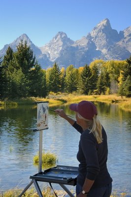 9/21/07 - Painting the Tetons