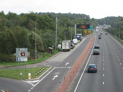 diversion needed to cross A3 near M25