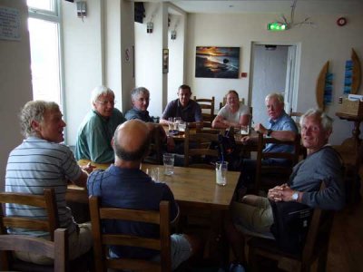 very welcome drink after 15 miles