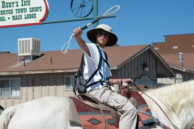 Leaving for a ride to the rim of Bryce Canyon