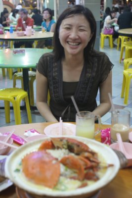 Faye with the Crab Bee Hoon Soup