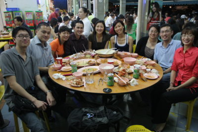 Dinner with Henry, Senq, Joanna, Winston, Faye, Tammie, Marilyn, Kok Joo, and Lily