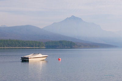 zP1010698 Wildfire smoke hazes mountains at Lake Macdonald in Glacier National Park.jpg