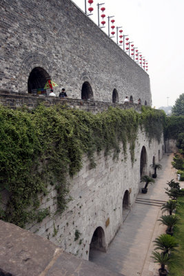 City wall near Zhong Men Gate