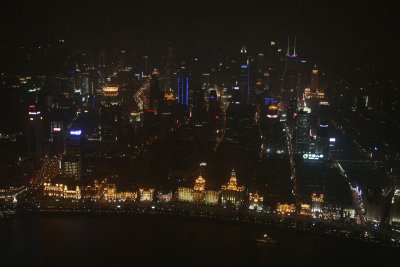 View of Bund, Puxi from TV tower