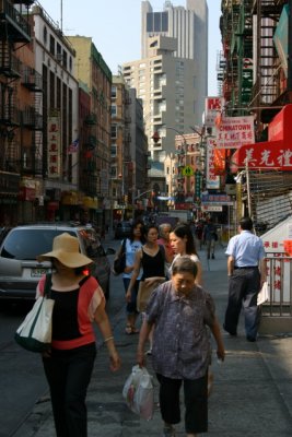 Busy Chinatown Street