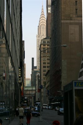 NYC--Urban canyon with Chrysler Building