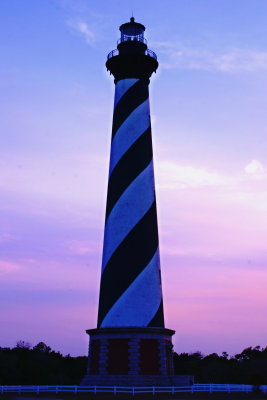  Cape Hatteras lighthouse at sunset