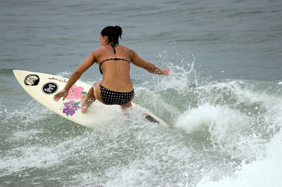 surfer at daytona beach